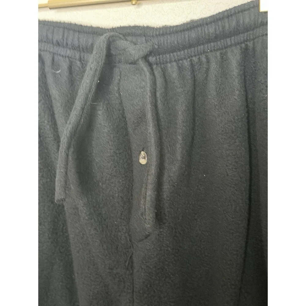 North 15 Fleece Sweatpants‎ Mens Teen L Black Fuzzy Lounge North Star